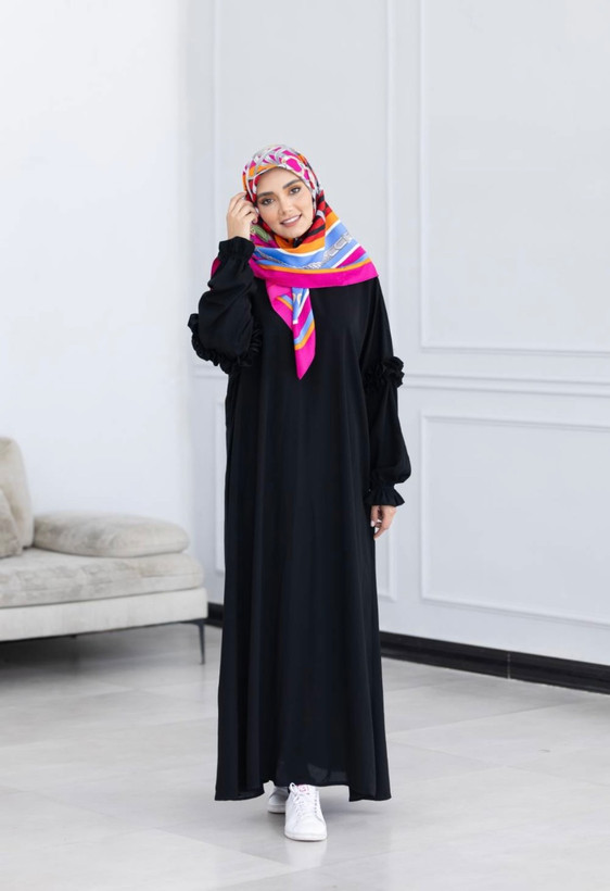 عبا چین چینی زنانه با پارچه شانتون صوفیا