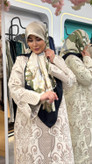 مانتو اطلس زنانه با پارچه ژاکارد وارداتی