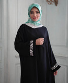 عبای غزل زنانه زیپدار فریسایز