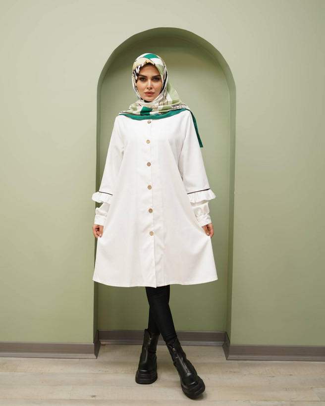 مانتو زرین مخمل کبریتی زنانه