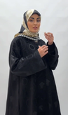 مانتو عبایی ونوس مخمل زنانه