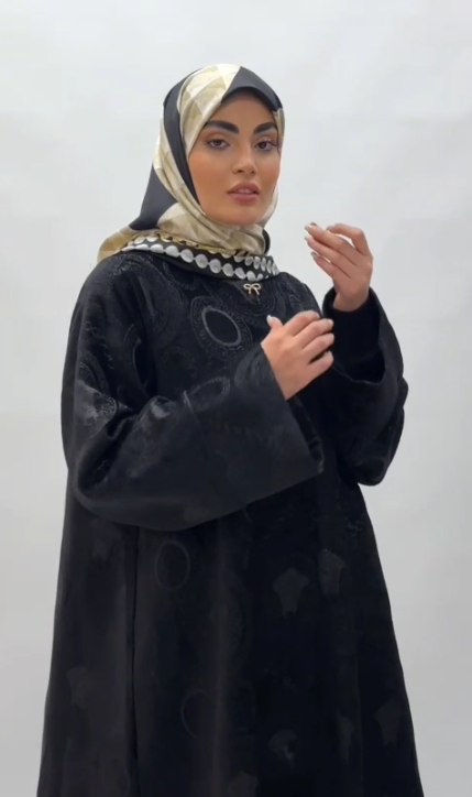 مانتو عبایی ونوس مخمل زنانه
