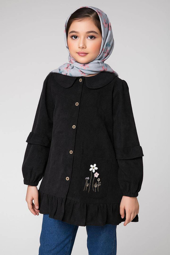 لباس دخترانه تونیک مدل گلبرگ