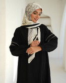 عبای پاییزه مخمل کبریتی زنانه کمربنددار